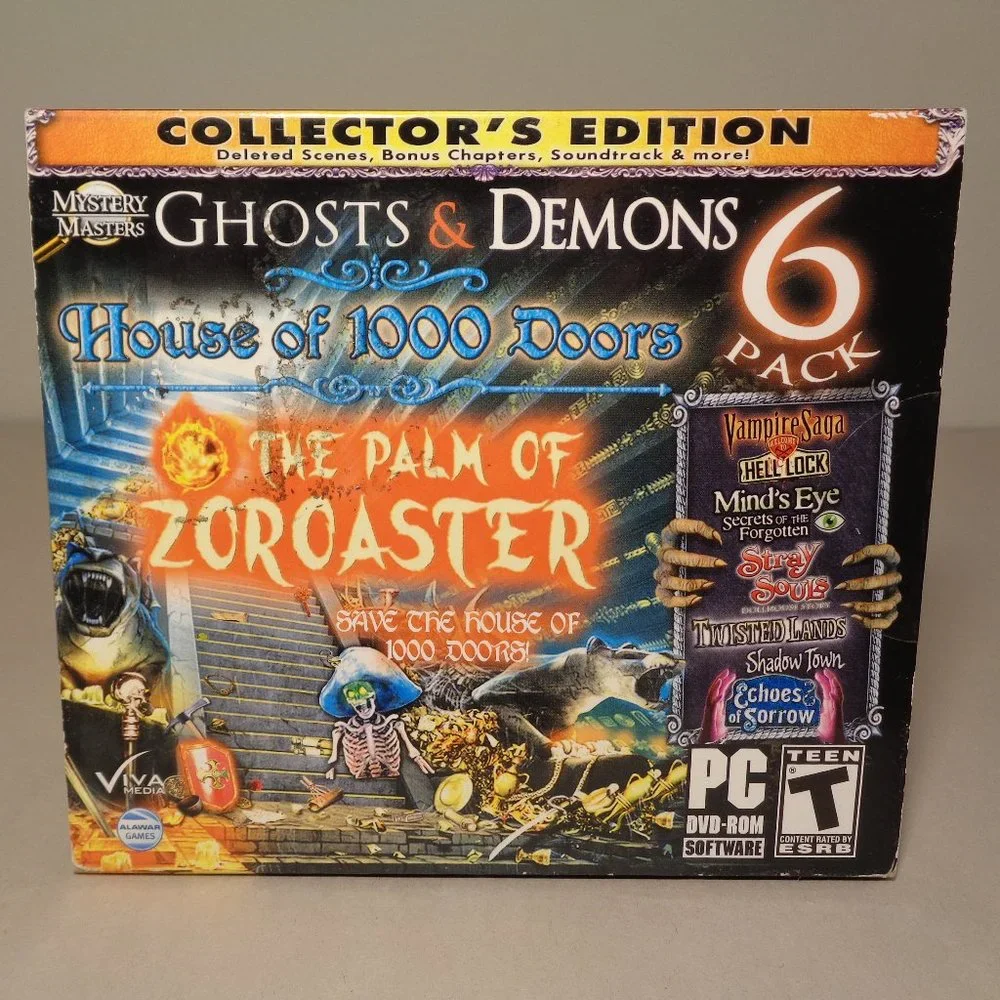 GHOSTS & DEMONS 6 Pack The Palm Of Zoroaster New PC DVD-ROM Video Game